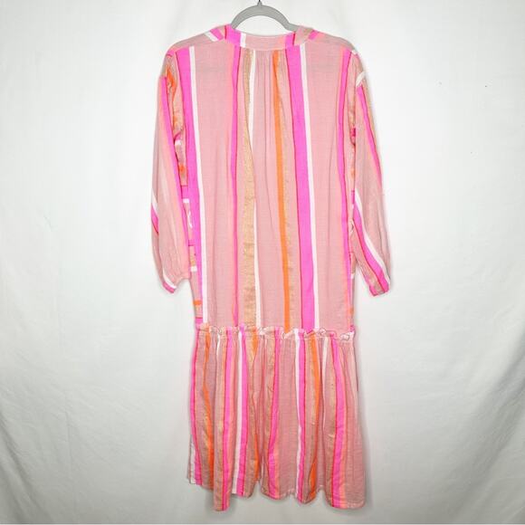 LEMLEM Multicolor Shimmer V-Neck Dress NEW in XS - Picture 7 of 7